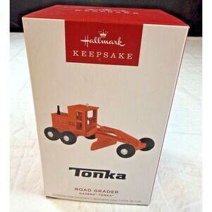 Hallmark Keepsake 2025 Road Grader Hasbro Tonka Die Cast Metal Ornament NIB